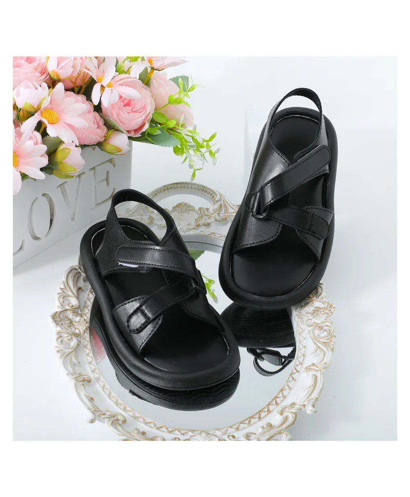 مارك وميا صنادل مارك وميا بإغلاق لاصق - أسود